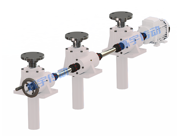 三臺聯動絲桿升降臺 三臺聯動絲桿升降臺